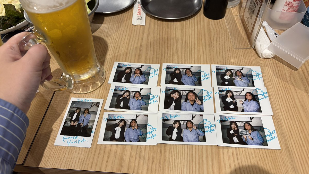 ⑦特典会は入場特典の写メ、2ショットチェキ、お話し会。 チェキ