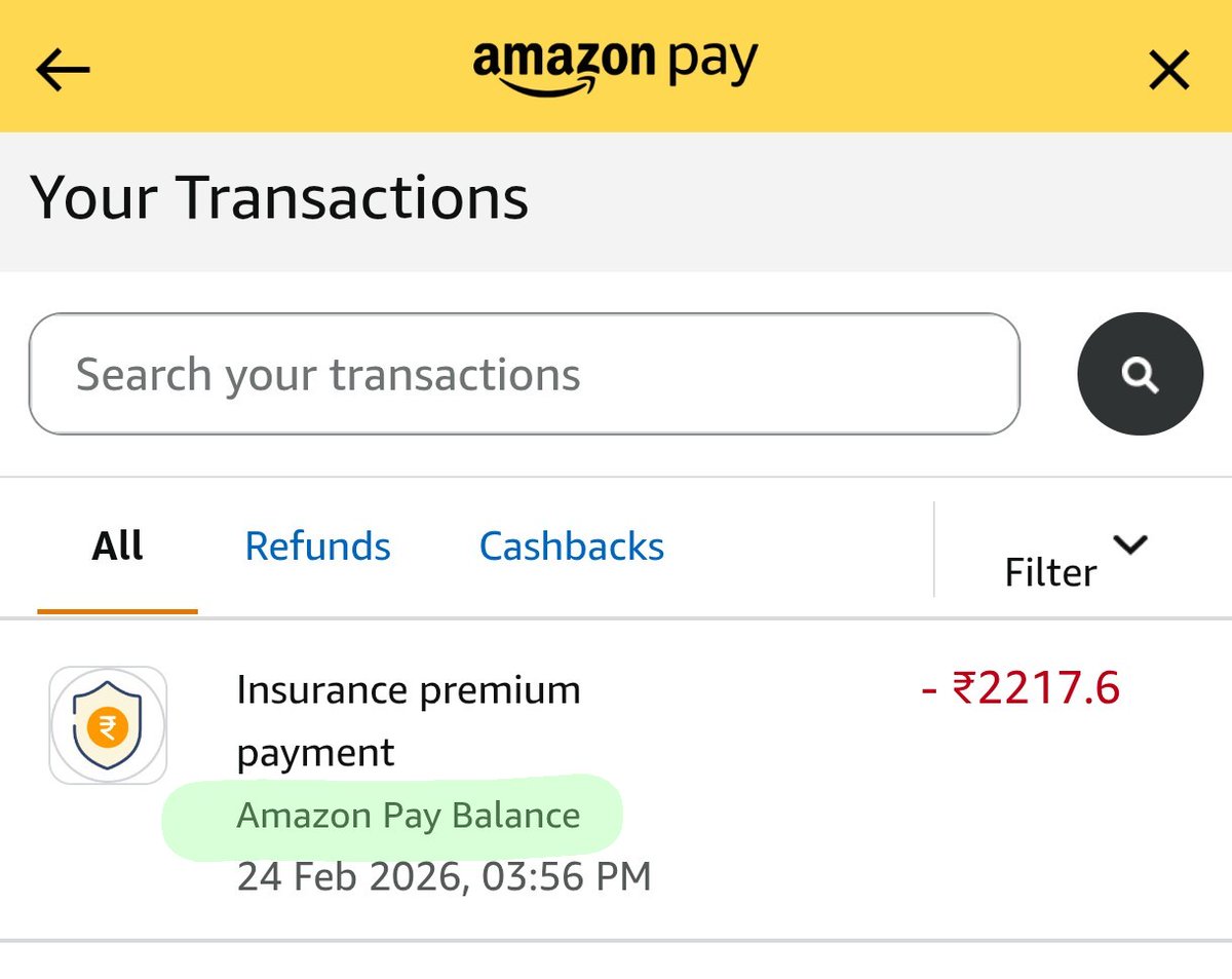 iSatishAgarwal's tweet image. 💰Pay Insurance Premiums via Apay GV🔥
📱Via Amazon app again working 💥

⚡Status Quo maintained for now

⚖️Can't say whether it was a glitch or rollback

Like ❤️ n Repost ♻️ if useful
#CreditCard #CCgeek
#Insurance #AmazonGV