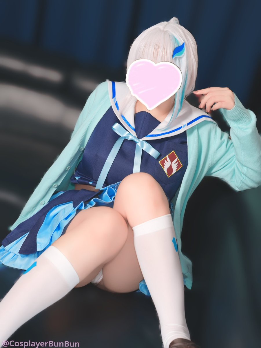 ブルーアーカイブ風セーラー服コスプレ