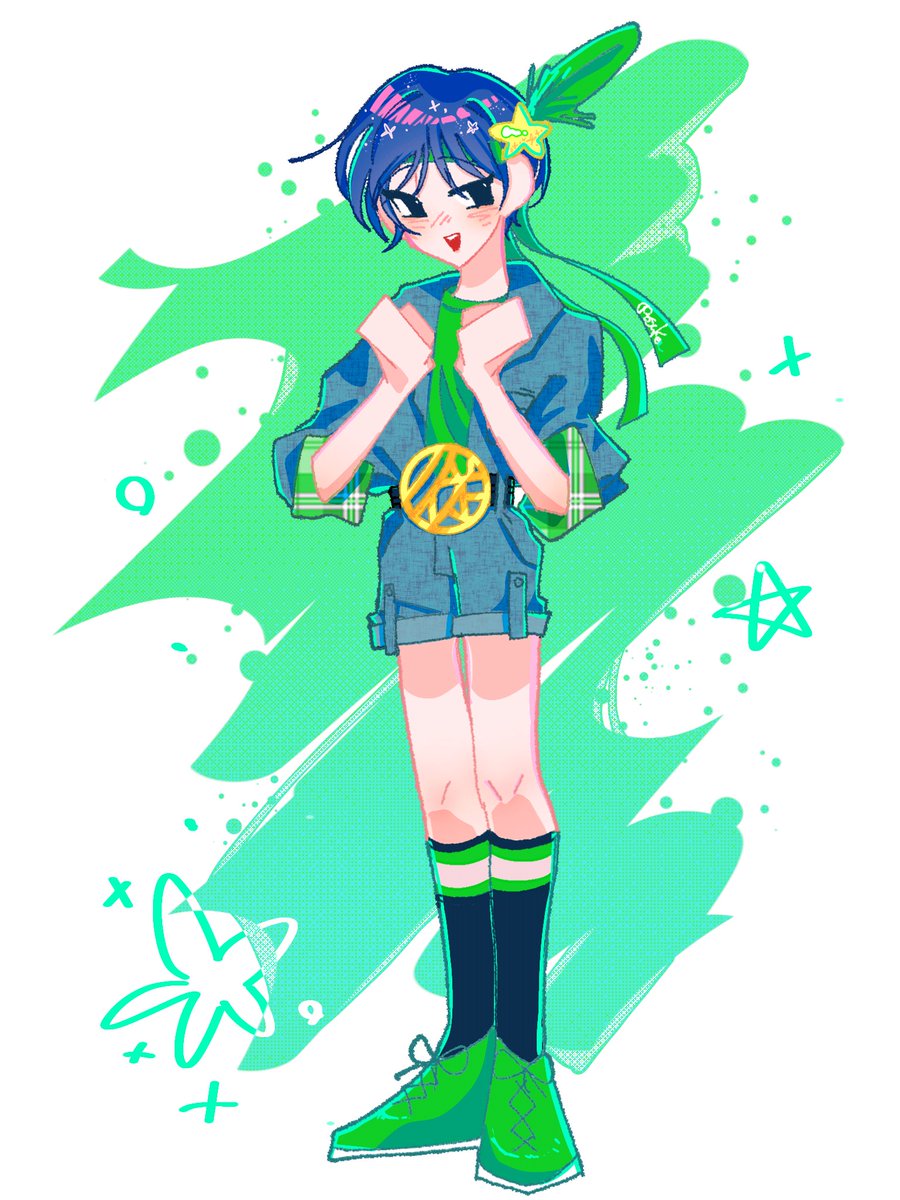 ドルブレ落書き💚