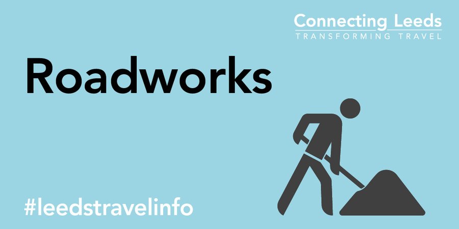 Roadworks underway at the Dawsons Corner roundabout in Pudsey where the A647 Bradford Road / Stanningley Bypass meets with the A6120 Leeds Outer Ring Road and B6157 Bradford Road.