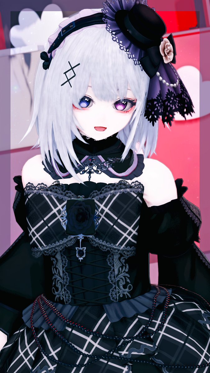 恋の気配がふわり💜ྀི
黒に染まるときめき🖤ྀི

#PSO2NGS_SS 
#メンテの日じゃないけどssを貼る