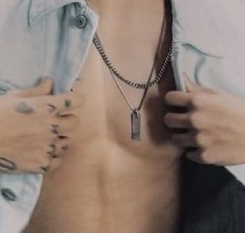 Very specific thought but I’m thinking about how that pendant would feel against his huge ass chest