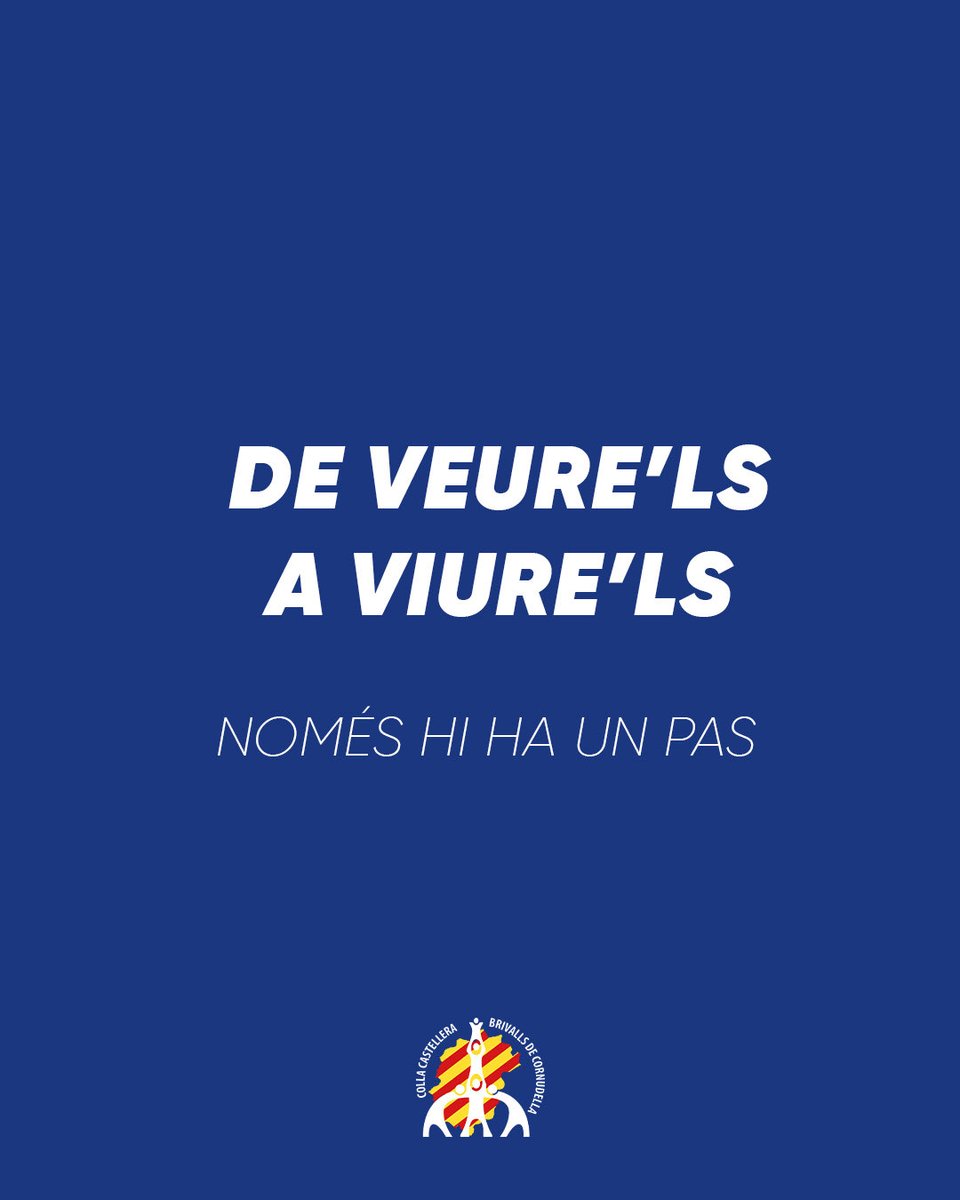 brivalls's tweet photo. 🔵 FES EL PAS! 🔵

Aquest divendres tornen els assajos de castells.
Encetem una nova temporada. Una de ben especial. La dels 50 anys.

Qualsevol dia, assaig o moment és bo per fer el pas i descobrir aquest món.

19:30h Assaig de canalla
22:00h Assaig general

#castells #priorat https://t.co/VtXv3bEVrx