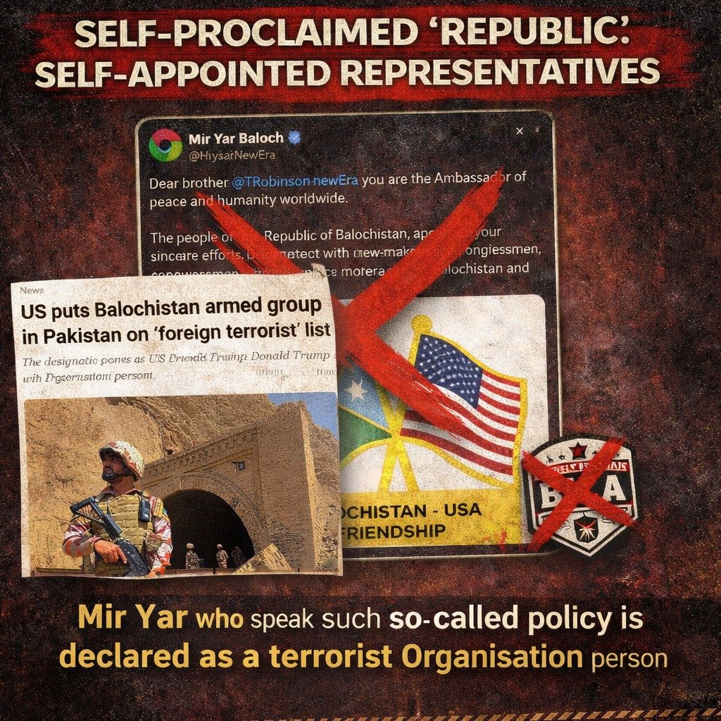 Namaloom77's tweet image. Self-declared representatives branding themselves as a “Republic” and seeking direct engagement with foreign lawmakers cannot manufacture legitimacy through lobbying. 
#InternationalLaw
#StateSovereignty
#DiplomaticProtocol
#RuleOfLaw
#ConstitutionalProcess