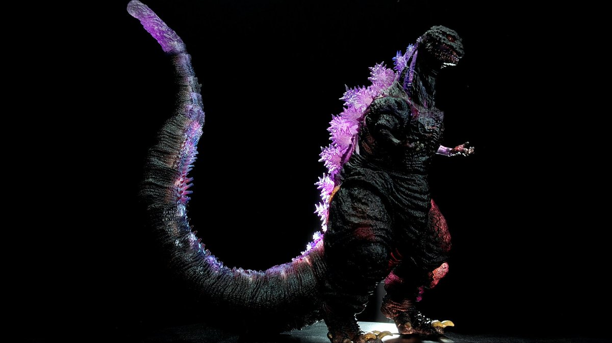 S.H.MonsterArts ゴジラ (2016) Three different translucent versions