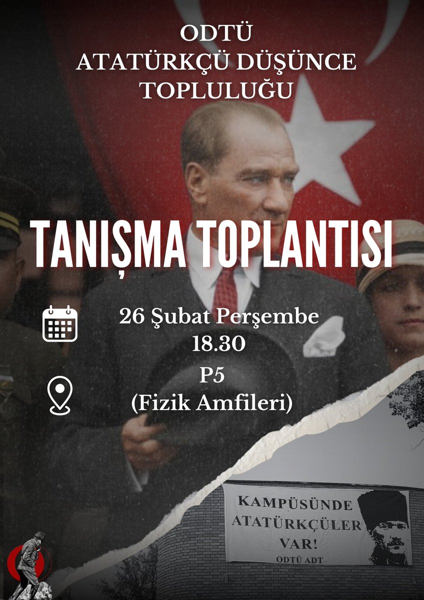 26 Şubat Perşembe günü saat 18.30'da Fizik Binası P5 amfisinde gerçekleştireceğimiz tanışma toplantımıza tüm ODTÜ mensupları davetlidir.

Topluluğumuzu daha yakından tanımak ve ilgili sorularınızı iletmek isterseniz sizleri tanışma toplantısında aramızda görmekten mutluluk