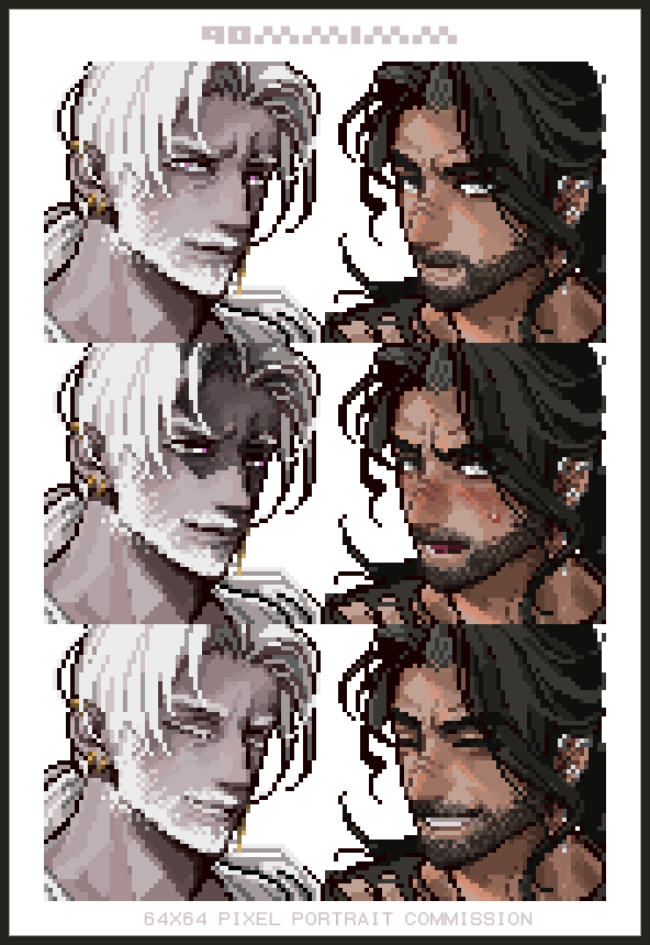 90mmimm's tweet photo. · Pixel Portrait Commission · https://t.co/agsLmdceVn