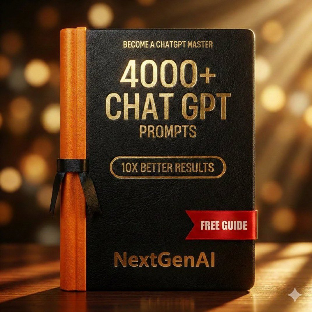 Shahriar661731's tweet photo. ChatGPT-4 can help you earn $500-$1500/month.

Master it with "4000+ Prompts for ChatGPT-4":

- 40+ chapters
- CheatSheet
- 4000+ prompts

Get it FREE for 24 hours!

Steps:
1. Like and repost
2. Reply "Guide"
3. Follow me for DM https://t.co/Vn7WiaLIVw
