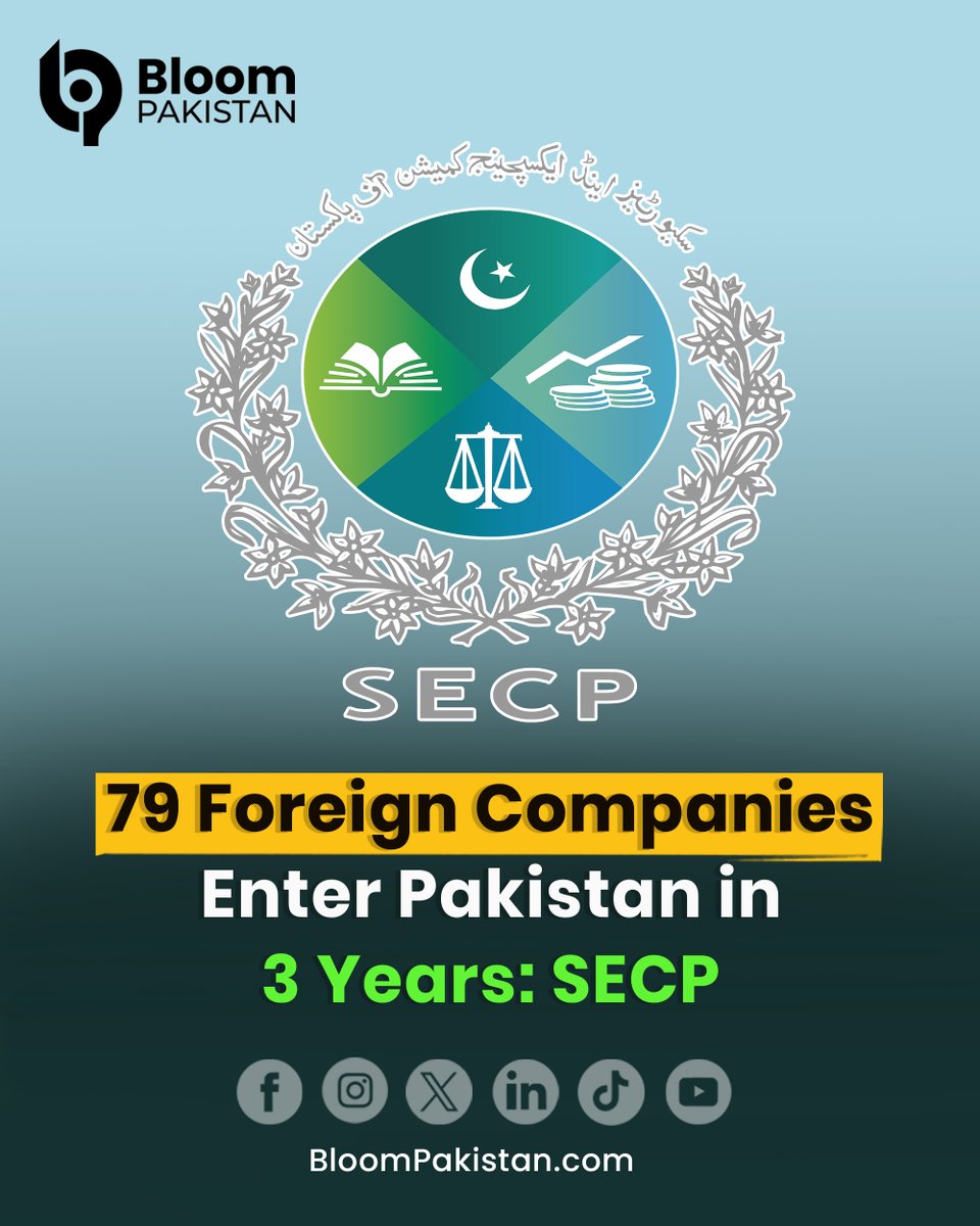 bloom_pakistan's tweet image. SECP highlights Pakistan’s growing appeal for international investors, citing strong foreign capital inflows over the past three years.

Read More: bloompakistan.com/79-foreign-com…

#SECP #ForeignInvestment #PakistanEconomy
