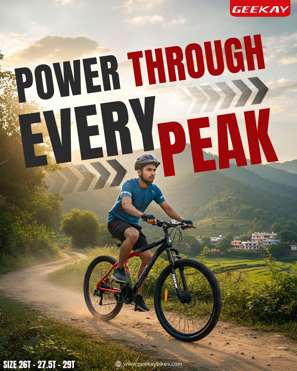 Your journey. Your peak. Your power. ⚡
#RideWithPassion #TrailAdventure #CyclingAddict #MTBAdventure #CycleIndia #ExploreOnWheels
