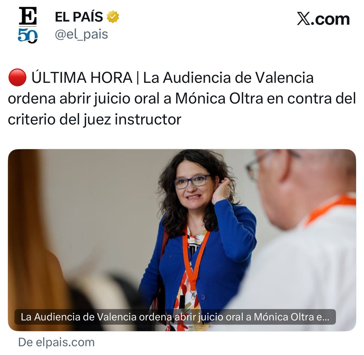 Lo que sufren algunas personas de izquierdas, como Iglesias o Mónica Oltra, simplemente por ser de izquierdas no es normal.