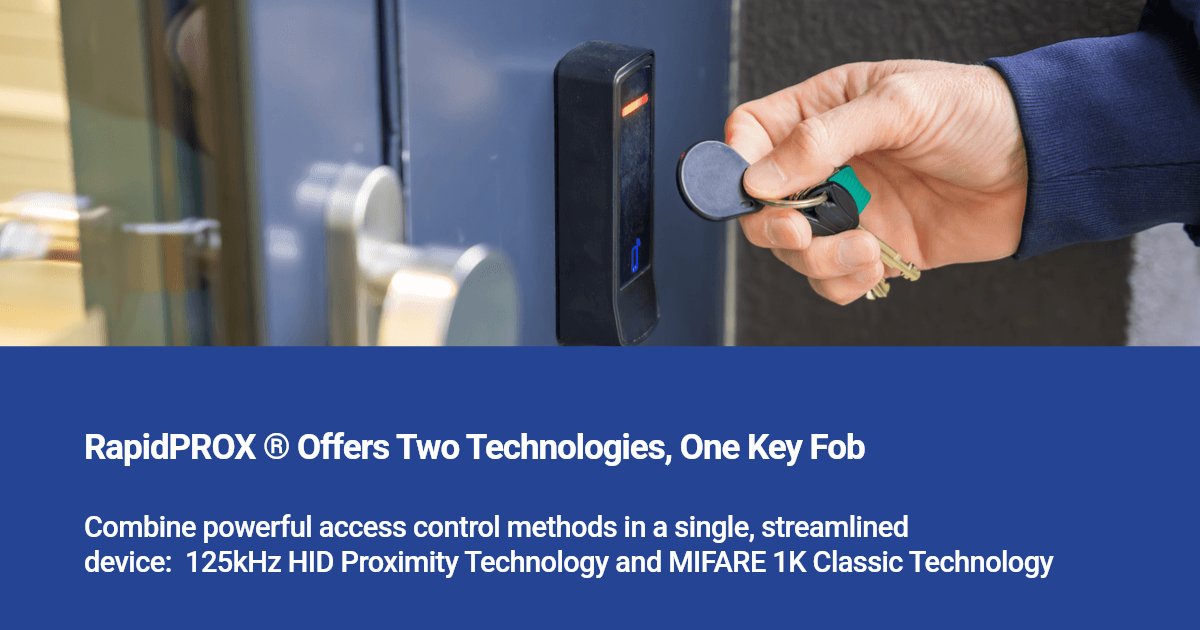 IDEnhancements's tweet photo. Unlock seamless access with RapidPROX® COMBI Fobs!  

This innovative key fob combines two powerful technologies into one convenient solution: 125kHz and MIFARE Classic 1K.

https://t.co/KAopNCLIFZ https://t.co/wI2PEkqhSy