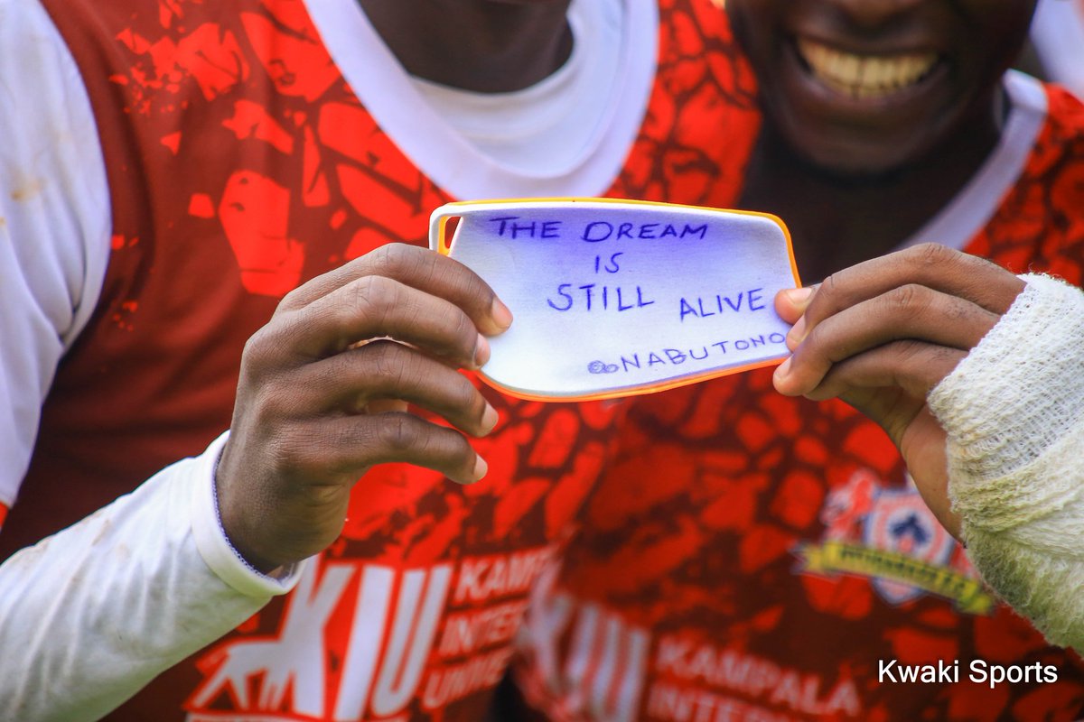 Football is more than 90 minutes. It’s hope It’s brotherhood It’s life.
On Sunday during the <a href="/FUFABigLeague/">FUFA Big League</a>  fixture between <a href="/ntugasazef/">Ntugasaze FC</a> vs <a href="/Nebbi_Central/">Nebbi Central FC</a>, Nabutono was in the stands
During celebrations, <a href="/MayindiJr/">Mayindi Jr</a>  had words of hope for him
"The Dream Is Still Alive Nabutono"