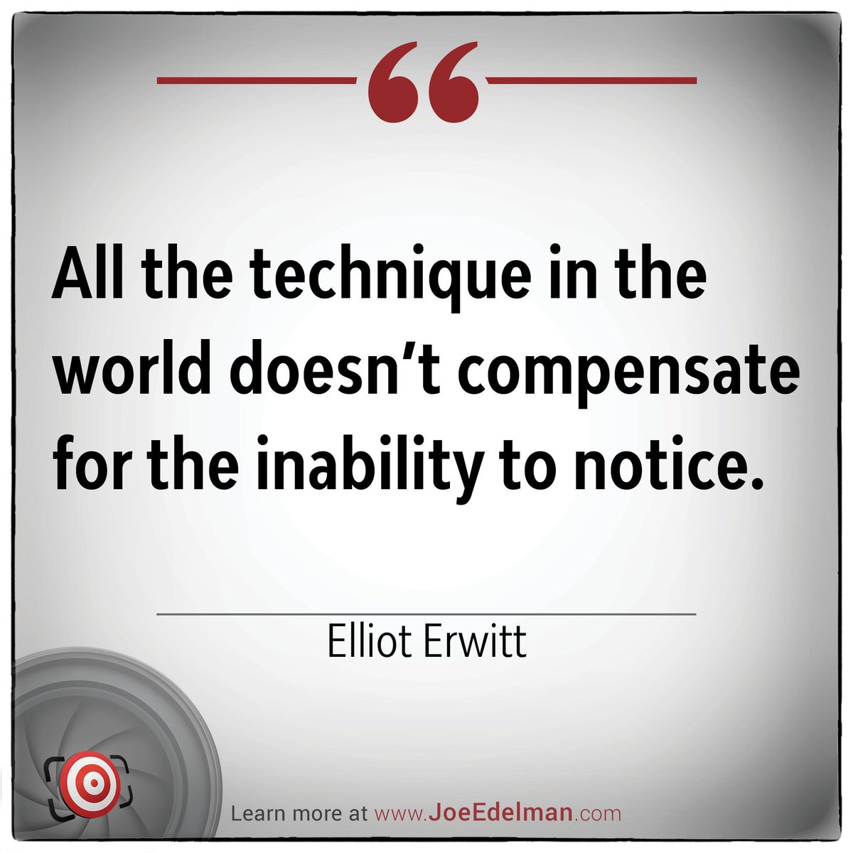 📸 PHOTO QUOTE OF THE DAY

👉🏻 👉🏻 Learn more about Elliot Erwitt at joeedelman.com/elliot-erwitt

#photography #photographyquotes #quoteoftheday #photoquote #photoquotes #photographywisdom