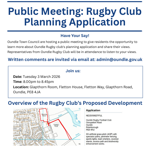 Oundle Town Council tweet media