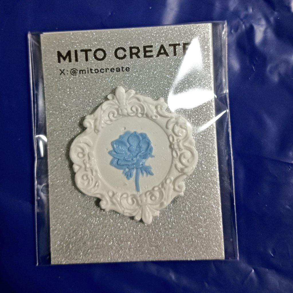 #そうさくマーケット お迎えしたもの⑤mitocreateさんの <a href="/mitocreate/">MITO CREATE</a> シーリングスタンプシール
小さな額縁みたいで可愛い。