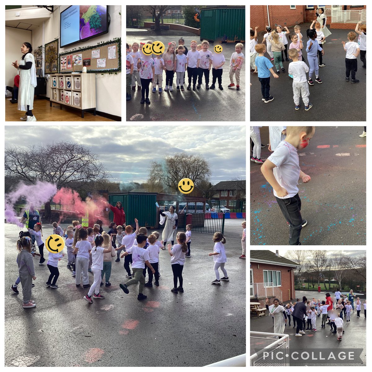 BibbyMrs's tweet photo. Reception had a wonderful morning learning about and celebrating Holi 🫟 @StJamesCEsth https://t.co/oCcFSmtZSN
