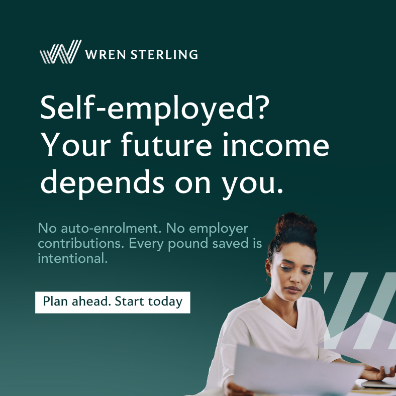 WrenSterling's tweet image. Self employed? No auto enrolment. No employer contributions. Every pound saved is intentional.
Your future income depends on you. Plan ahead for long term freedom. hubs.ly/Q044mFvj0
#SelfEmployed #Pensions