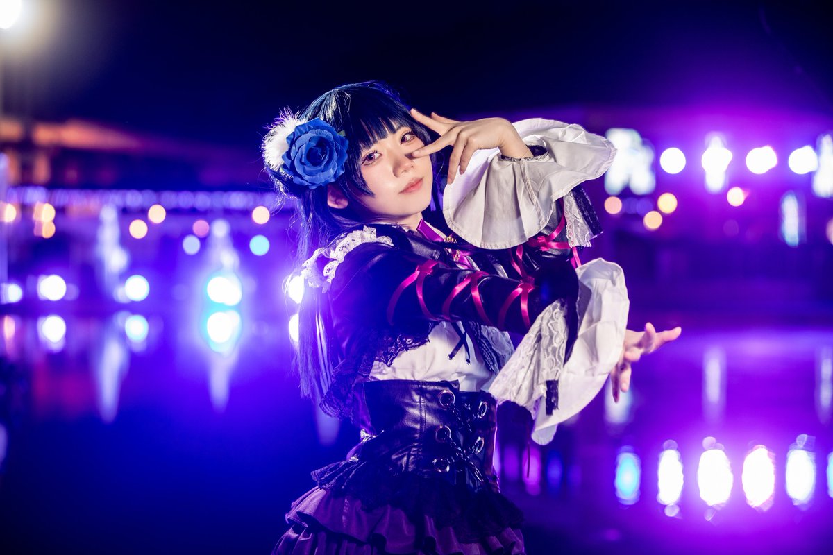 ラグコスで撮影した作品から一枚
ナイトプールに輝く美しいライトの中に浮かぶ姿は、カッコよくて綺麗！

LoveLive! Sunshine!!
😈 <a href="/kaga_ri915/">篝(ｶｶﾞﾘ)</a> 
 #ラグコス  #ラグコスプチ