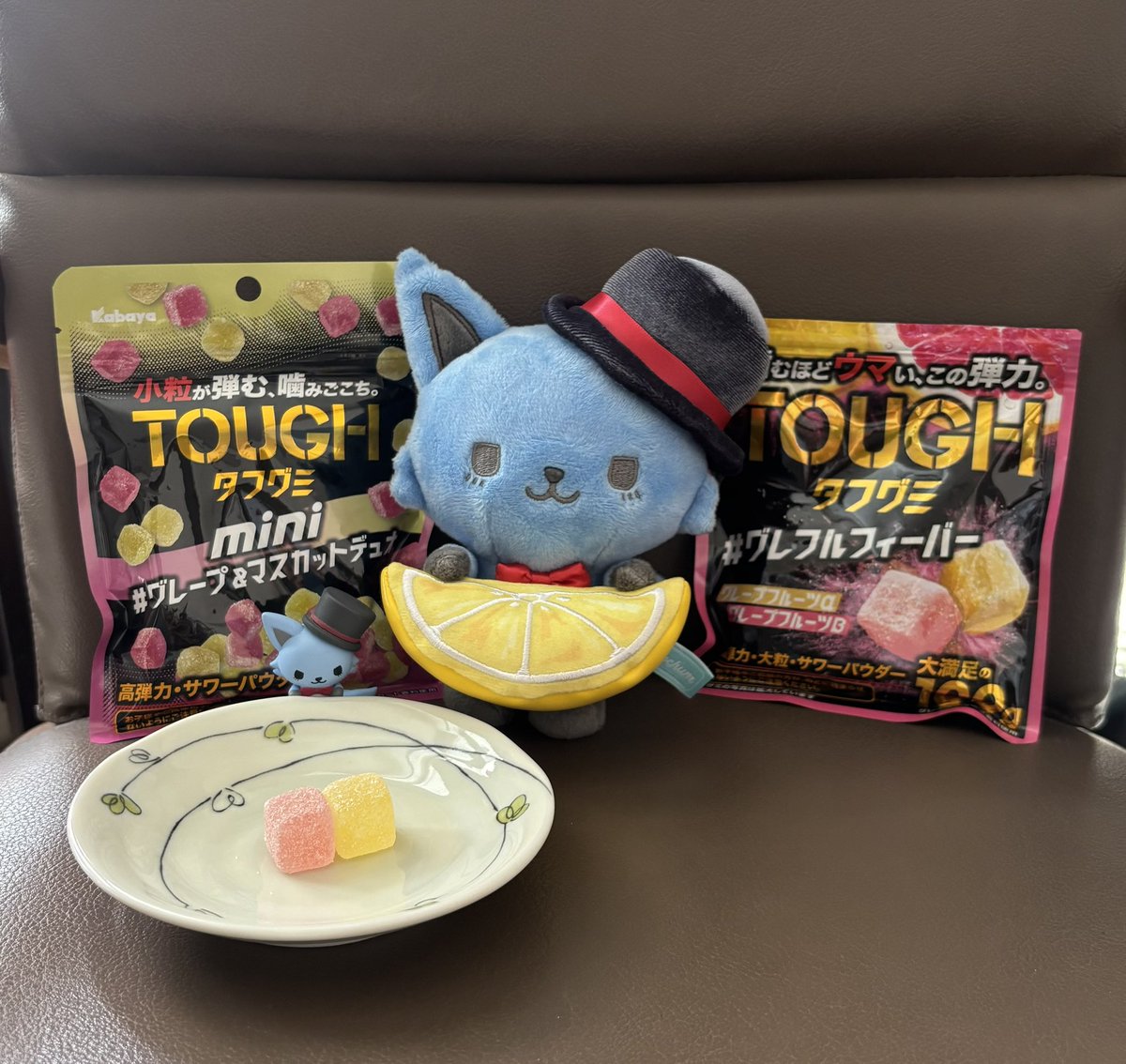 タフグミとJOCHUMレインのコラボ 🍋🎩 ｸﾞ(ᐛ )「」ﾐ #タフグミ #JO1