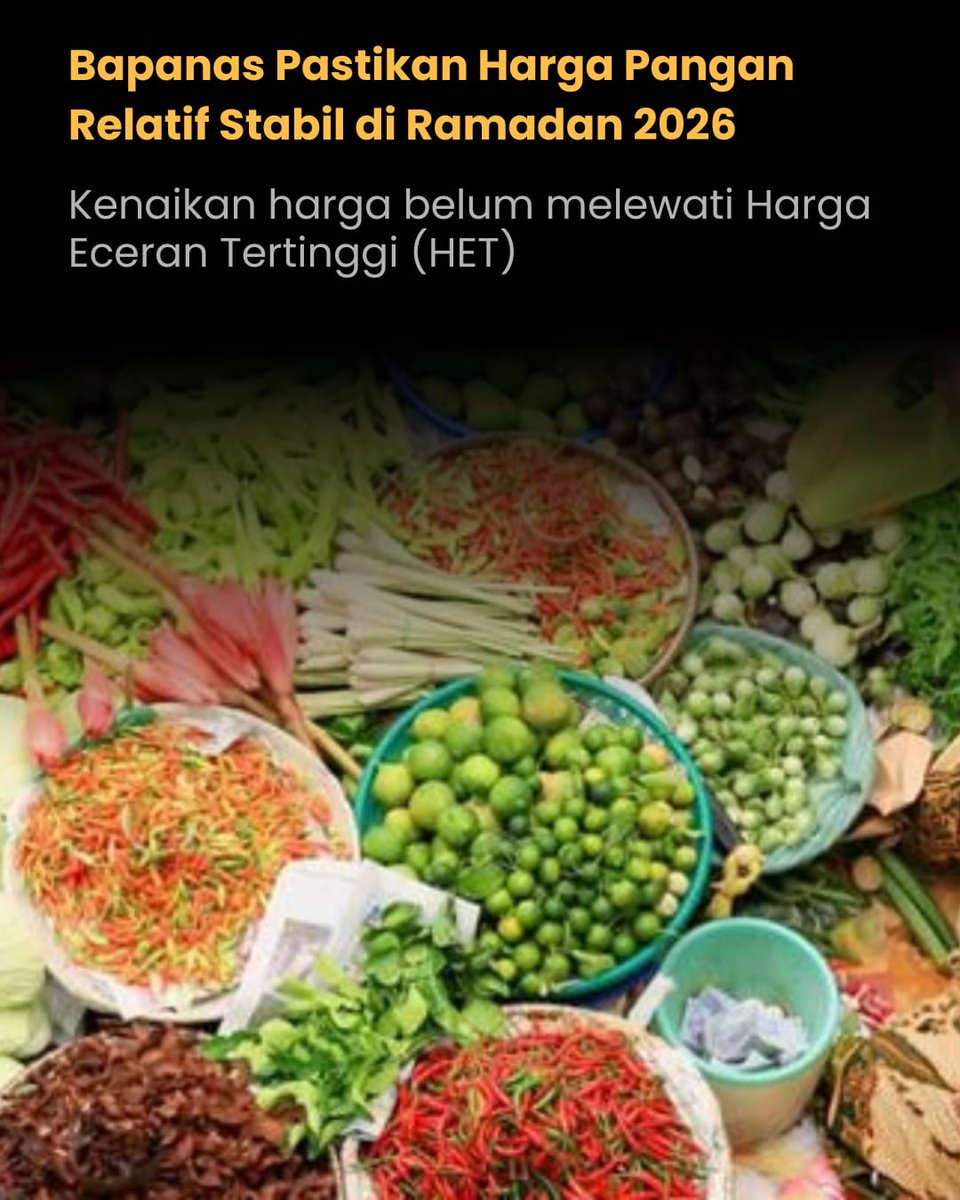 Pemerintah pastikan harga pangan relatif stabil &amp; pasokan aman di bulan ramadhan👏 Pangan Ramadhan Aman
jpnn.com/news/kenaikan-…