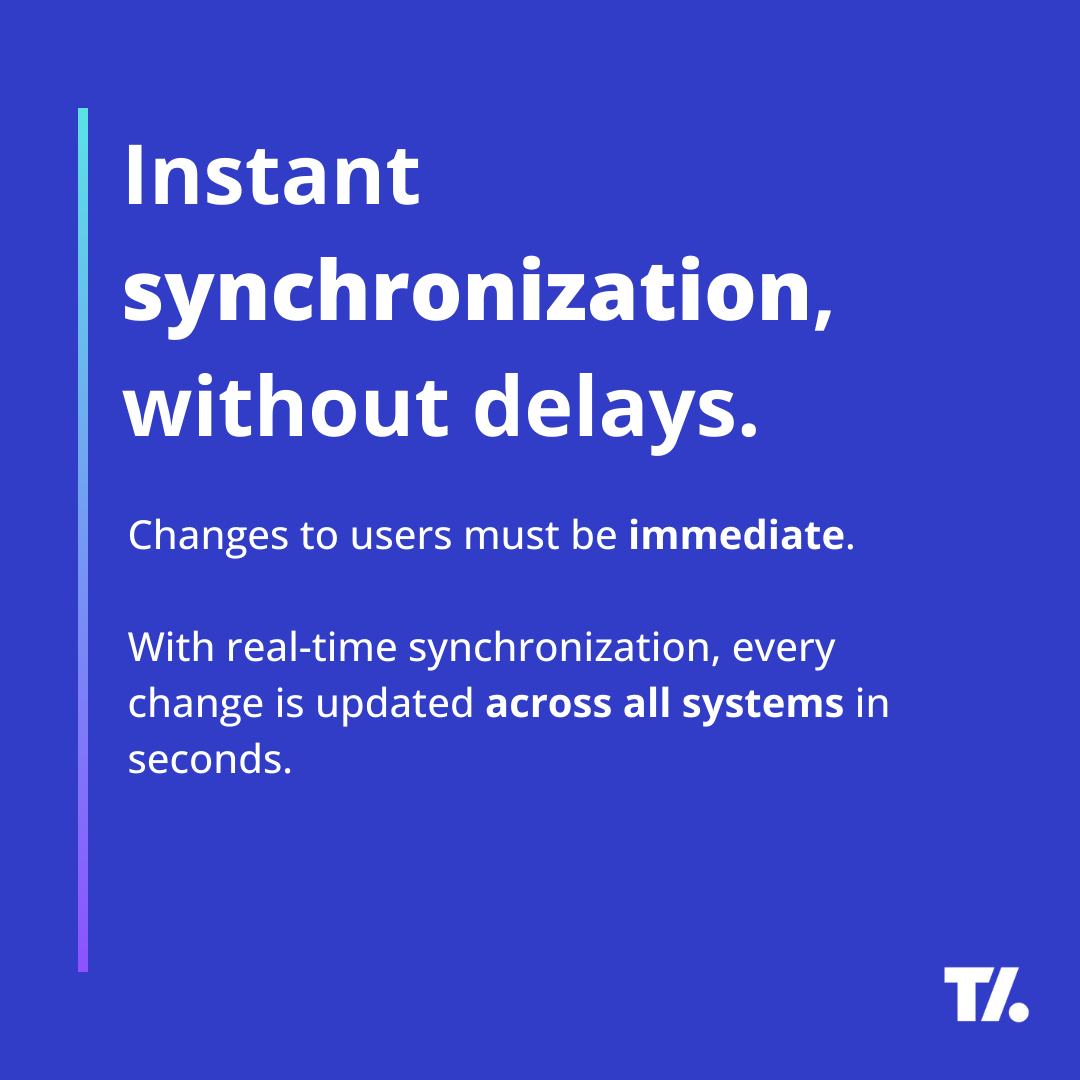 ⏰ There is no room for delays in identity management!
Real-time synchronization avoids access issues and ensures an up-to-date workflow.

🤝🏻 Synchronize with us too, contact us:
tirasa.net/en/contacts

#IAM #IdentityManagement #AccessManagement #OpenSource #Cybersecurity