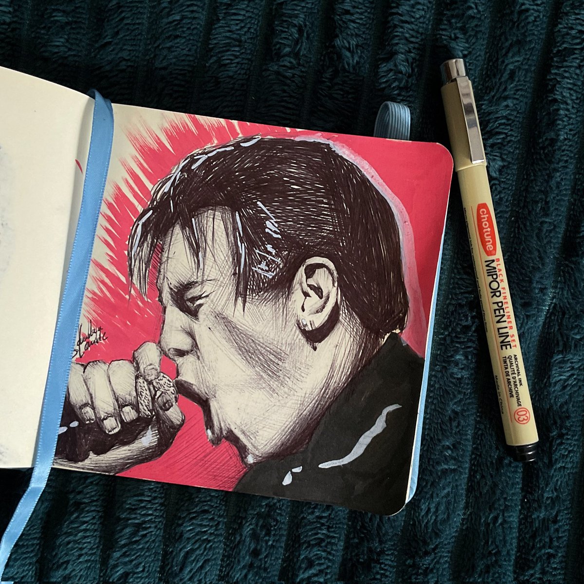 dibujo a bolígrafo de <a href="/wallsitoo/">Ginés</a> en el wizink 🤘🏻🤘🏻(saca gira porfa)