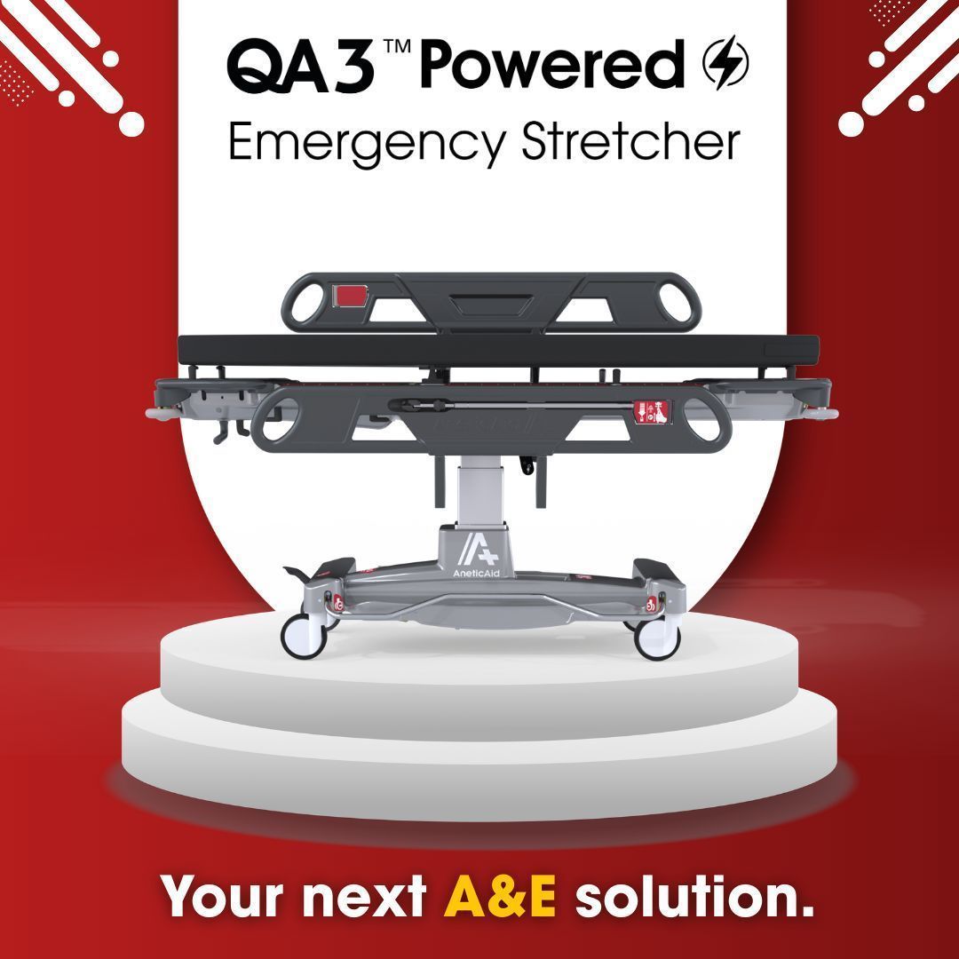 Looking for the perfect stretcher for A&amp;E? You've found it. ✅ 

Introduce yourself to the QA3™ Powered Emergency Stretcher. Built for comfort — when you need it the most.

Here's the link 👉 buff.ly/e5N7SBM 

#ThinkAnetic #AandE #Emergency #MedicalDevices #Stretcher