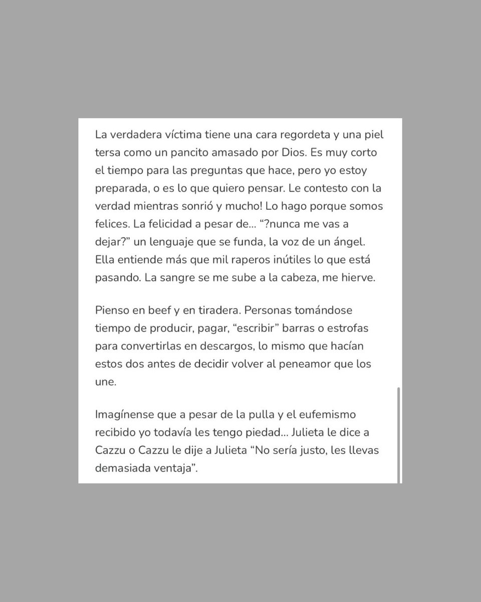 Tiradera | Julieta Cazzu vía Substack.