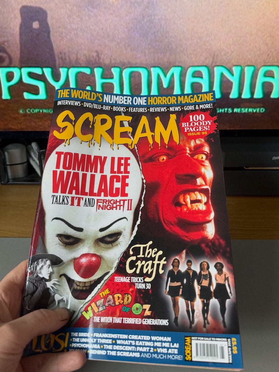 New issue of @ScreamHorrorMag has arrived. Sure, it's got features