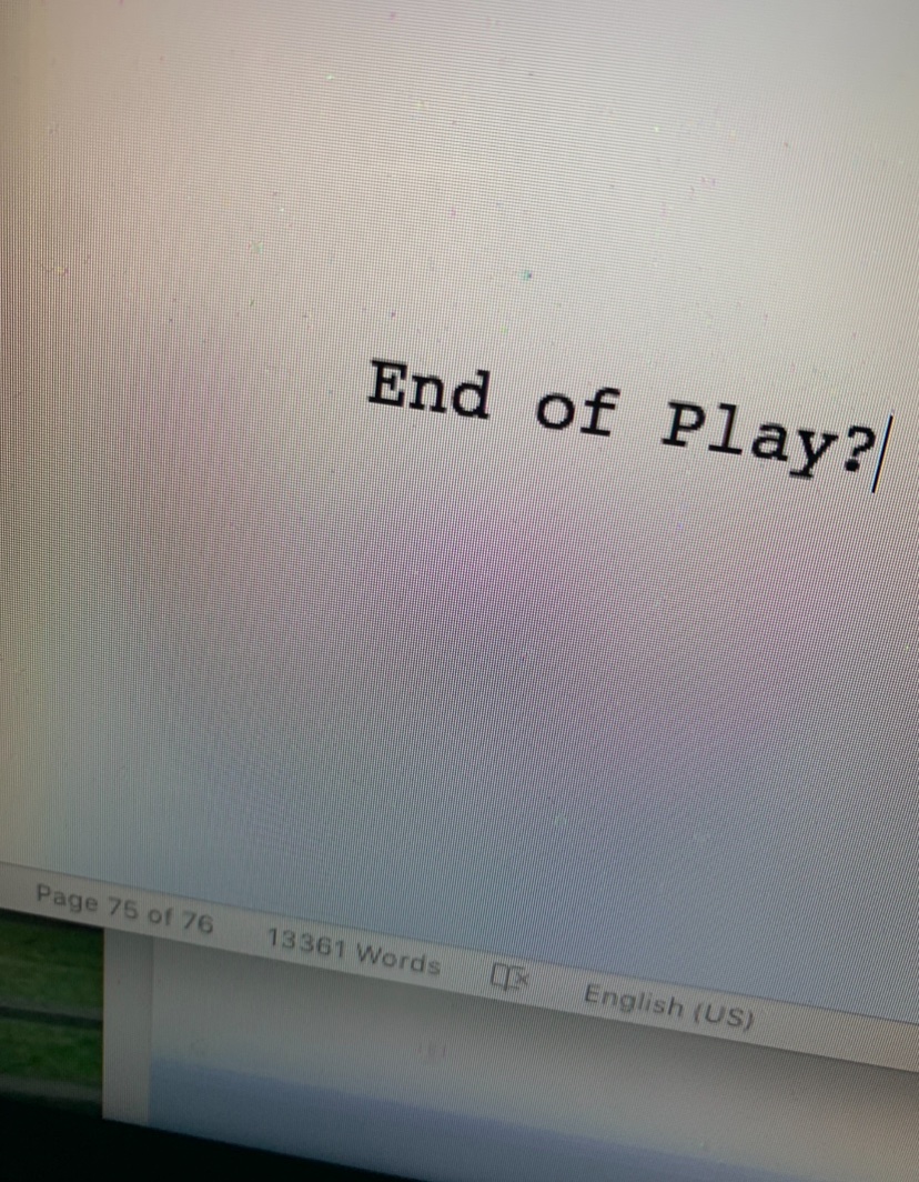 Finished another play that I workshopped twice before the pandemic. It’s now half a period piece about #metoo and half a piece about the current sexual misconduct crisis