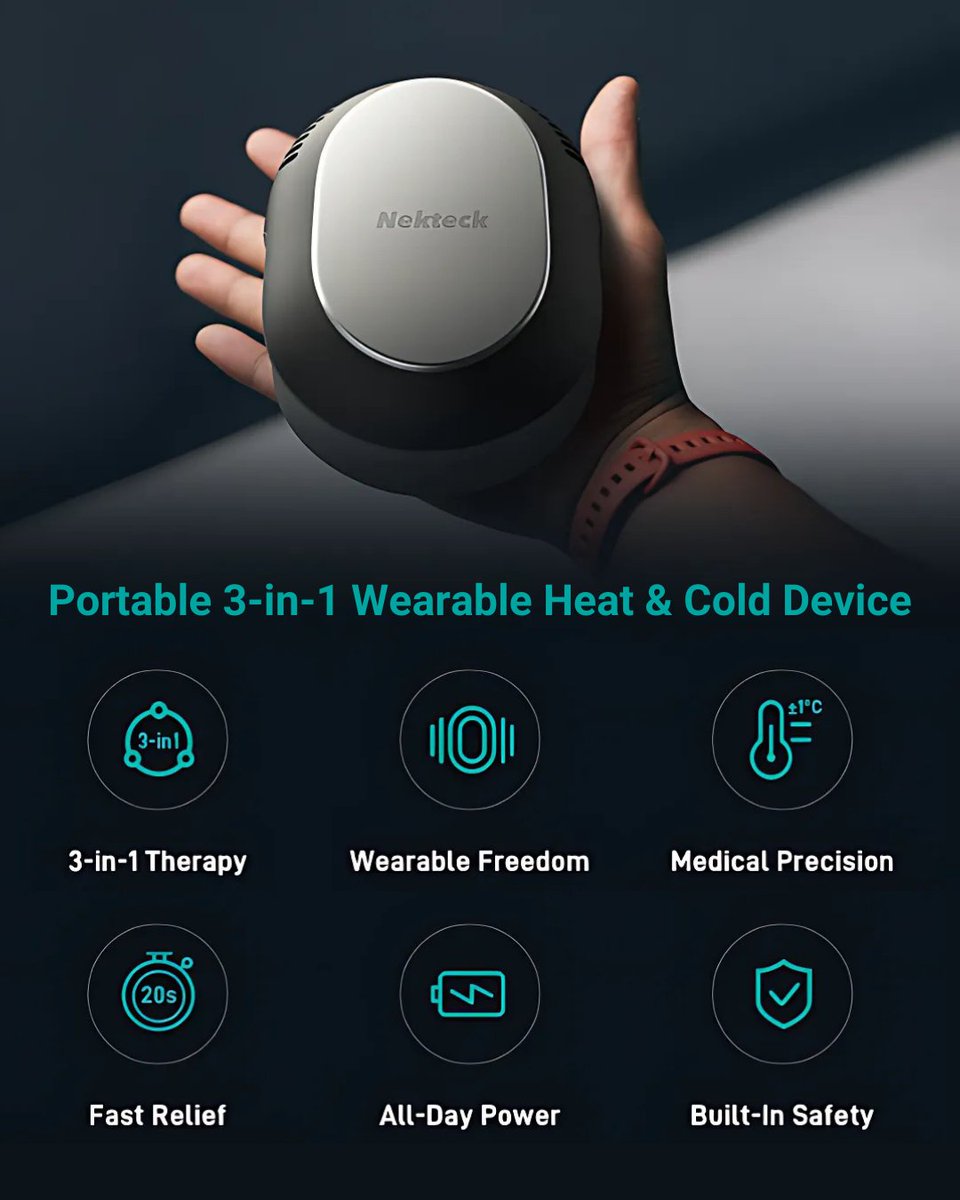 NekteckOfficial's tweet image. This is your sign to stop overthinking recovery.
One device. Multiple modes. Zero excuses. 🔥

Swipe through, let it cook, and decide for yourself.

Level up your recovery! 👉 nekteck.com 

#Nekteck #coldtherapy #heattherapy #painrelief #wellness #recovery