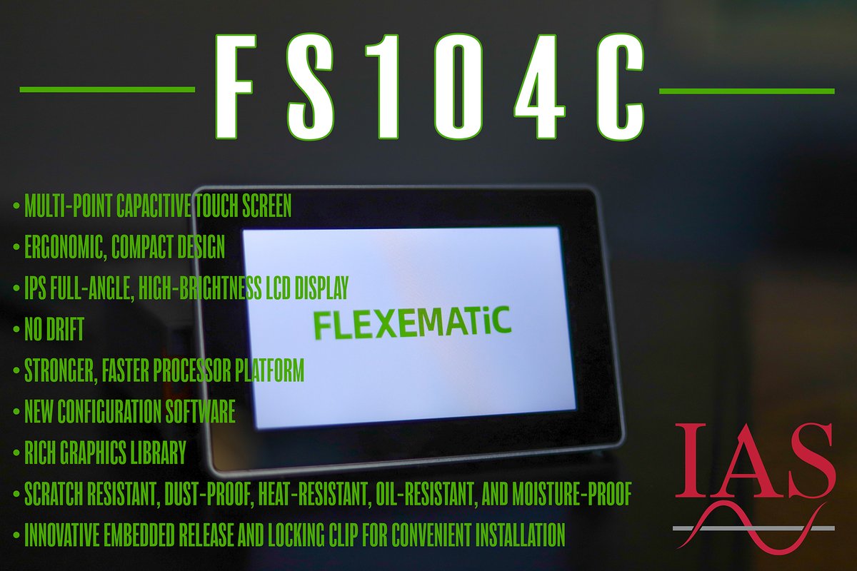 We have had one of the Flexematic FS104C Capacitive HMI units in our office, and it's been a favorite. This device boasts a feature set typically available in much less affordable packages. Find out for yourself at bit.ly/477A4L4 or contact one of our sales reps today!