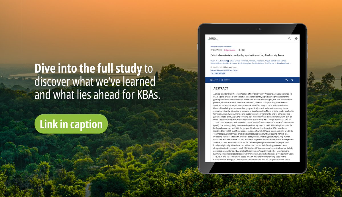Key Biodiversity Areas tweet media