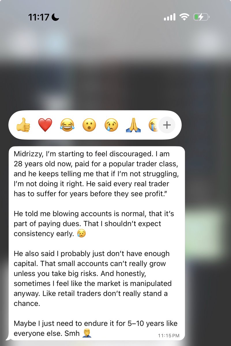 I remember when I was still figuring things out. I was hungry and ambitious. I wanted results, but I also wanted clarity. And one thing I refused to accept was this idea that I had to suffer endlessly to “deserve” success.

A 28-year-old man messaged me.

He told me everything