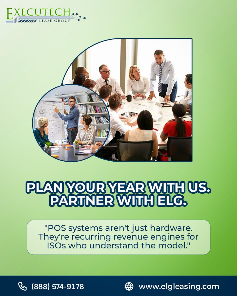 ExecuTechLease's tweet photo. POS systems aren't just hardware.

Initial lease. Software subscriptions. Add-ons. Upgrades. Renewals.

One relationship. Multiple revenue streams.

👉 Build your engine: https://t.co/FqhW0dW3Sn

#POS #Leasing #RecurringRevenue #Executech https://t.co/xe4EW5ENKZ
