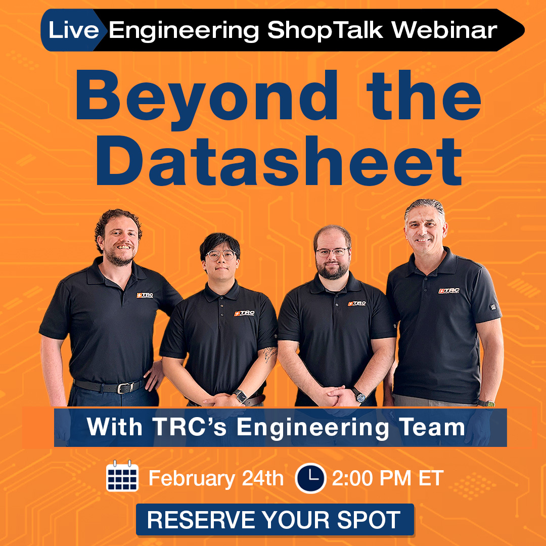 ❗We’re live today at 2:00 PM ET.

Join our Engineering ShopTalk: Beyond the Datasheet for a focused 30-minute discussion on real-world power challenges, and the engineering adjustments that solve them.

There’s still time to register:
hubs.li/Q043HCk-0