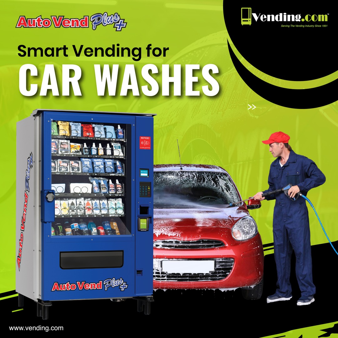 Vendingdotcom's tweet photo. Run your car wash smarter.
Automated vending machines boost productivity and profits with less effort.

Explore our car wash vending options: https://t.co/1hqKge80HY

#CarWashVending #VendingOperators #PassiveIncomeTools https://t.co/7nhwJSqZJx