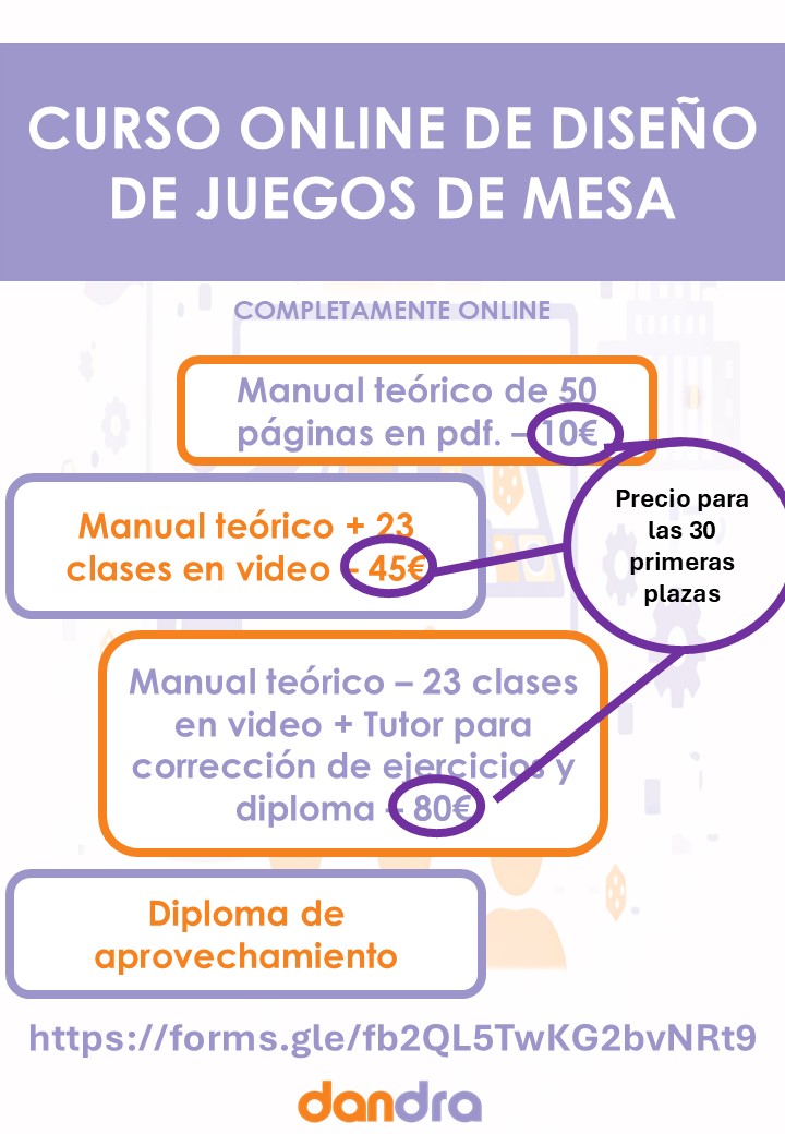 2d6Magazine's tweet image. 📢Noticia👇

@DandraProd lanza un curso online para aprender a diseñar juegos de mesa desde cero

2d6mag.es/noticias/24_2_…

#juegos #juegosdemesa #curso #formacion #autoria