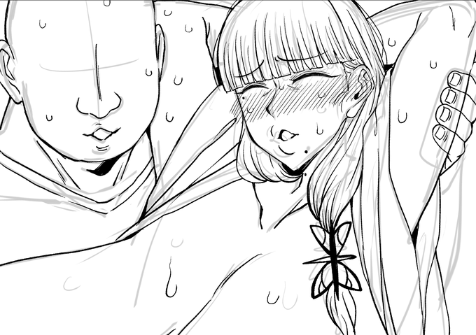 今描いてるババア。 