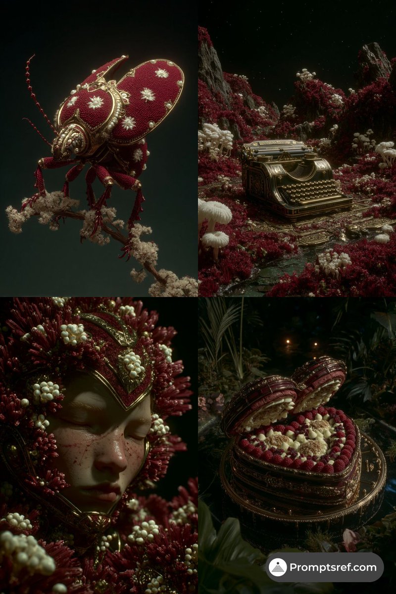 Dark baroque style grid