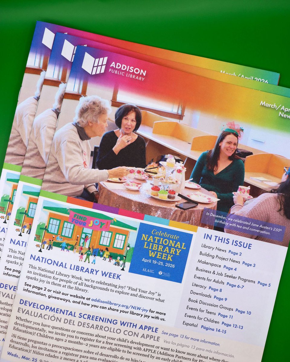 Addison Public Library tweet media