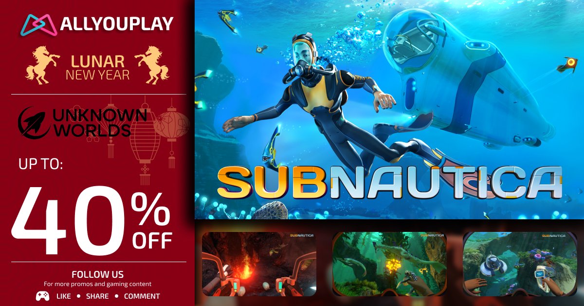 Beneath the surface, it’s never quiet.

🌊 Subnautica — 17.98€ / 17.15£ / 17.95$
❄️ Subnautica: Below Zero — 17.98€ / 17.15£ / 17.95$

Up to 40% OFF in the Unknown Worlds Lunar Sale.

Dive in.
Link in bio.