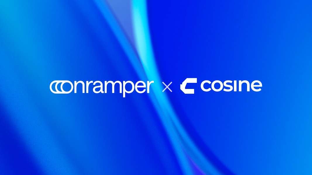 Cosine users can now buy, sell, and swap crypto directly in-app, powered by Onramper’s global on/off-ramp infrastructure!

💰 180+ local payment methods
⛓️ Cross-chain transactions
💪 Full self-custody

Crypto on <a href="/cosinewallet/">Cosine Wallet</a>, simplified.