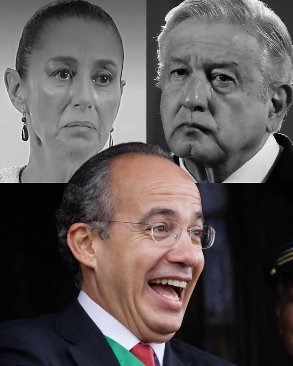 AlexItesm's tweet photo. Qué cómica es la política de nuestro país. Andrés Manuel López Obrador y Claudia Sheinbaum se pasaron 20 años criticando a Felipe Calderón para que, al final, terminaran dándole la razón, a los delincuentes se les combate con balazos y no con abrazos https://t.co/xYGwW4RmEn
