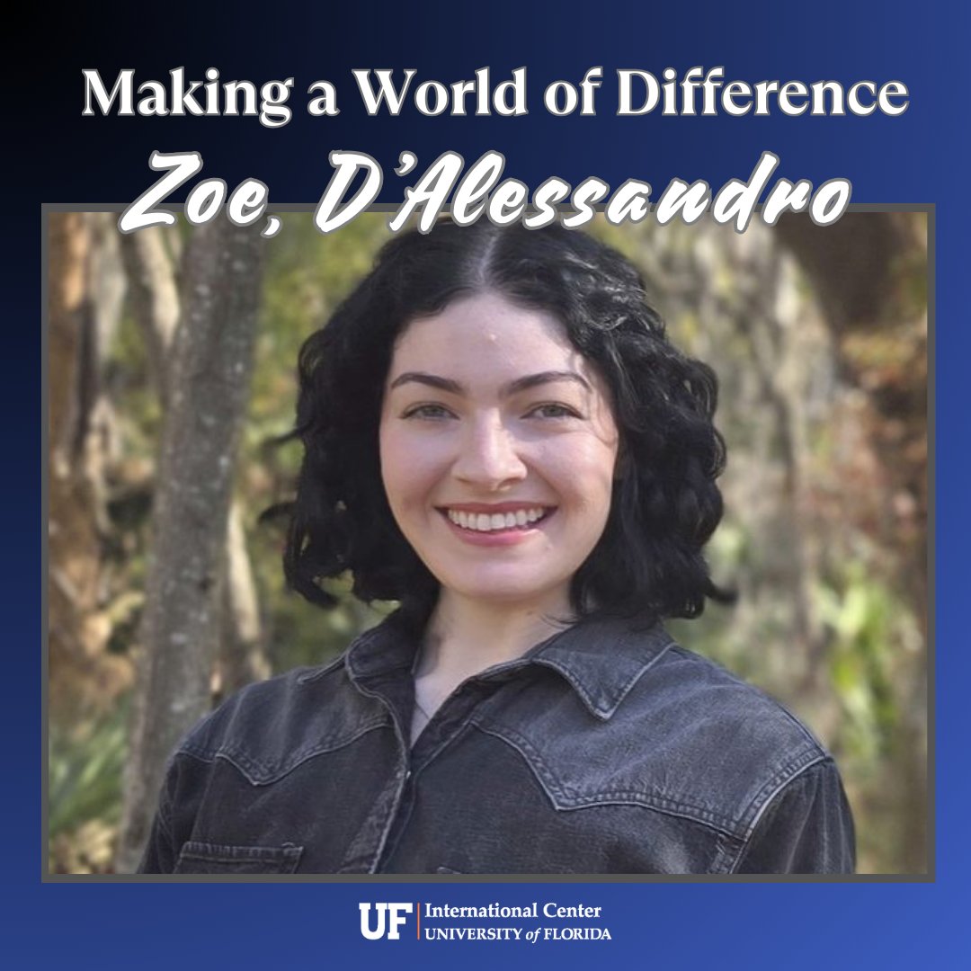 GlobalGators's tweet photo. 🌍 Meet Zoe D'Alessandro, our new Immigration Advisor II! From Italy to UF, she supports J-1 scholars with heart and dedication. Her passion? Helping scholars feel welcomed and confident.
Read her story in the link in bio. 💙🧡
#GlobalGators #UFIC #WorldofDifference https://t.co/MBJq7fiyJb