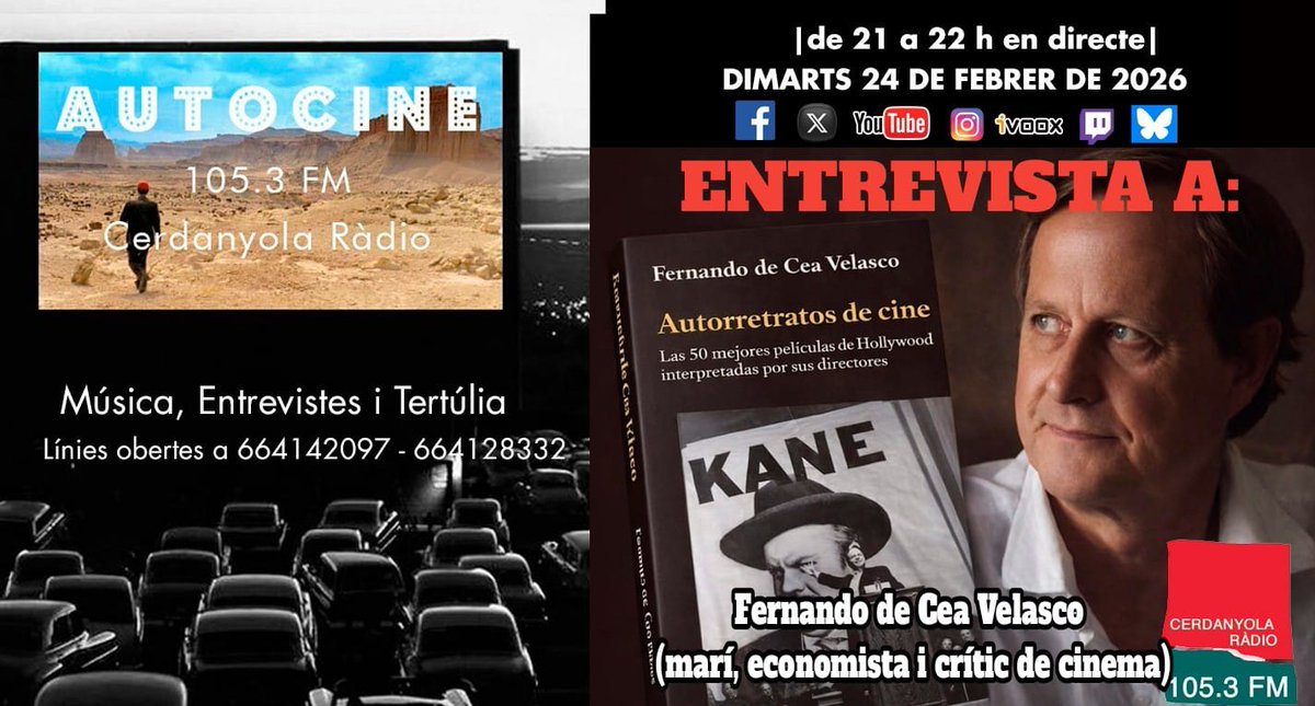 Autocine: Cerdanyola Ràdio 105.3 FM tweet media
