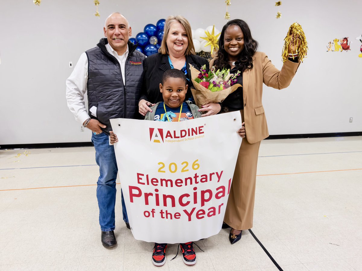 RayMondragon's tweet photo. Denise Meister is the 25-26 Elementary Principal of the Year! Ms. Meister is a dynamic leader who leads by example, Models the Way, Inspires a Shard Vision and always Encourages the Heart!! Always Connecting, Inspiring and having an Impact!! @AldineISD #AldineStory https://t.co/SfMNH9wnpA