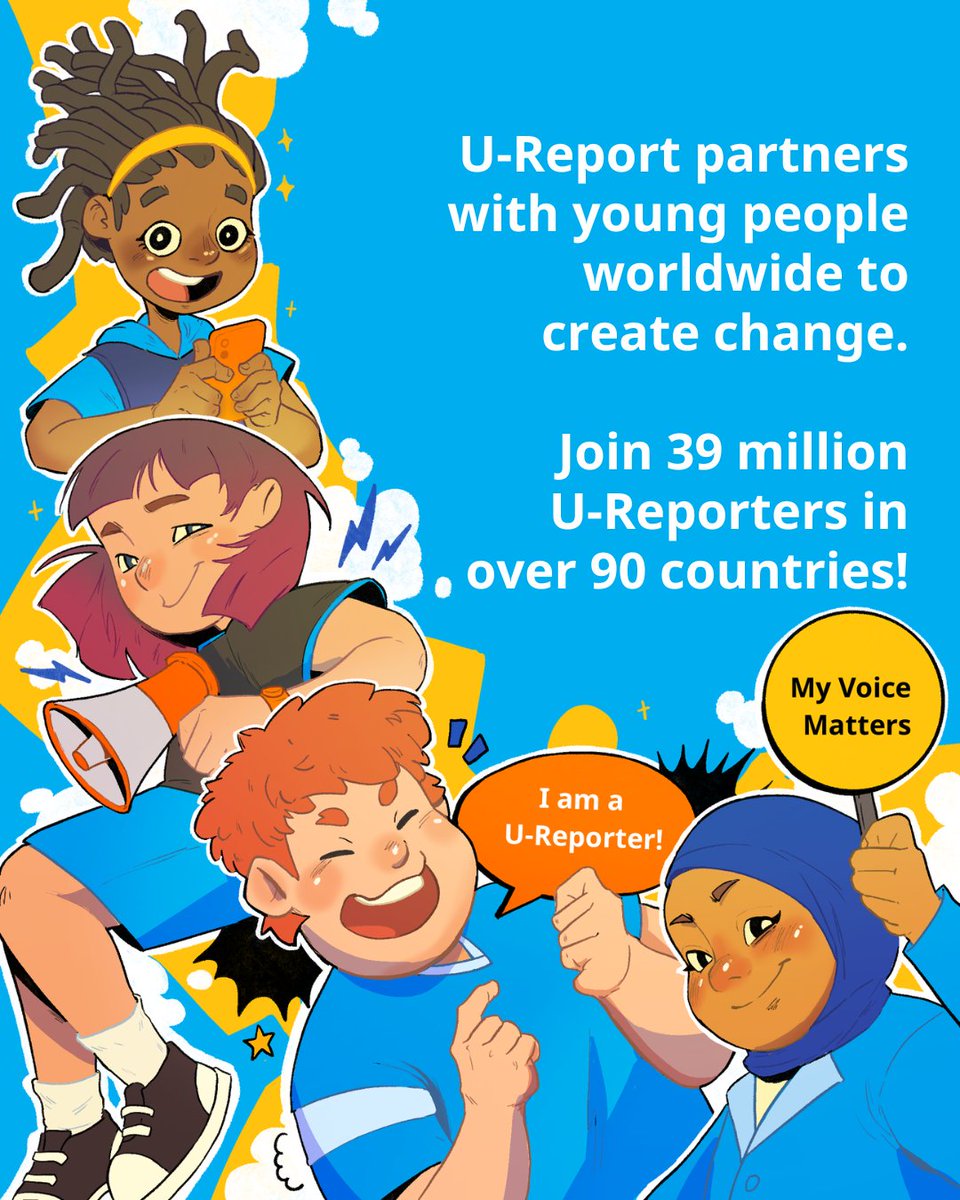 UNICEFGhana's tweet image. What is U-Report? It's UNICEF’s community for young people, by young people. Send "JOIN" to 1755 to join #UReportGhana. Join a community of 39M+ people raising their voices and shaping the future because #YourVoiceMatters! @UReportGlobal